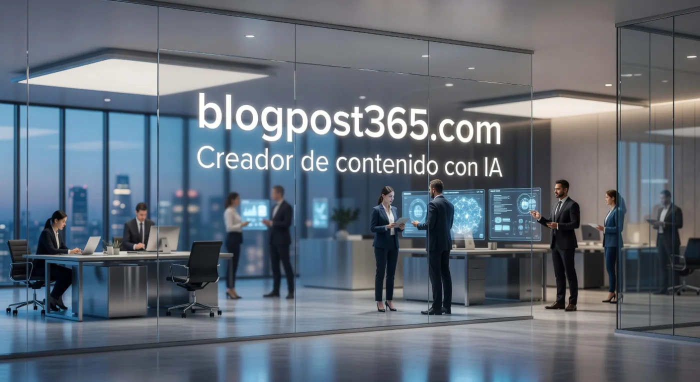 IMAGEN: blogpost365.com creador contenido IA generando 365 posts SEO automáticos para WordPress en 2026
