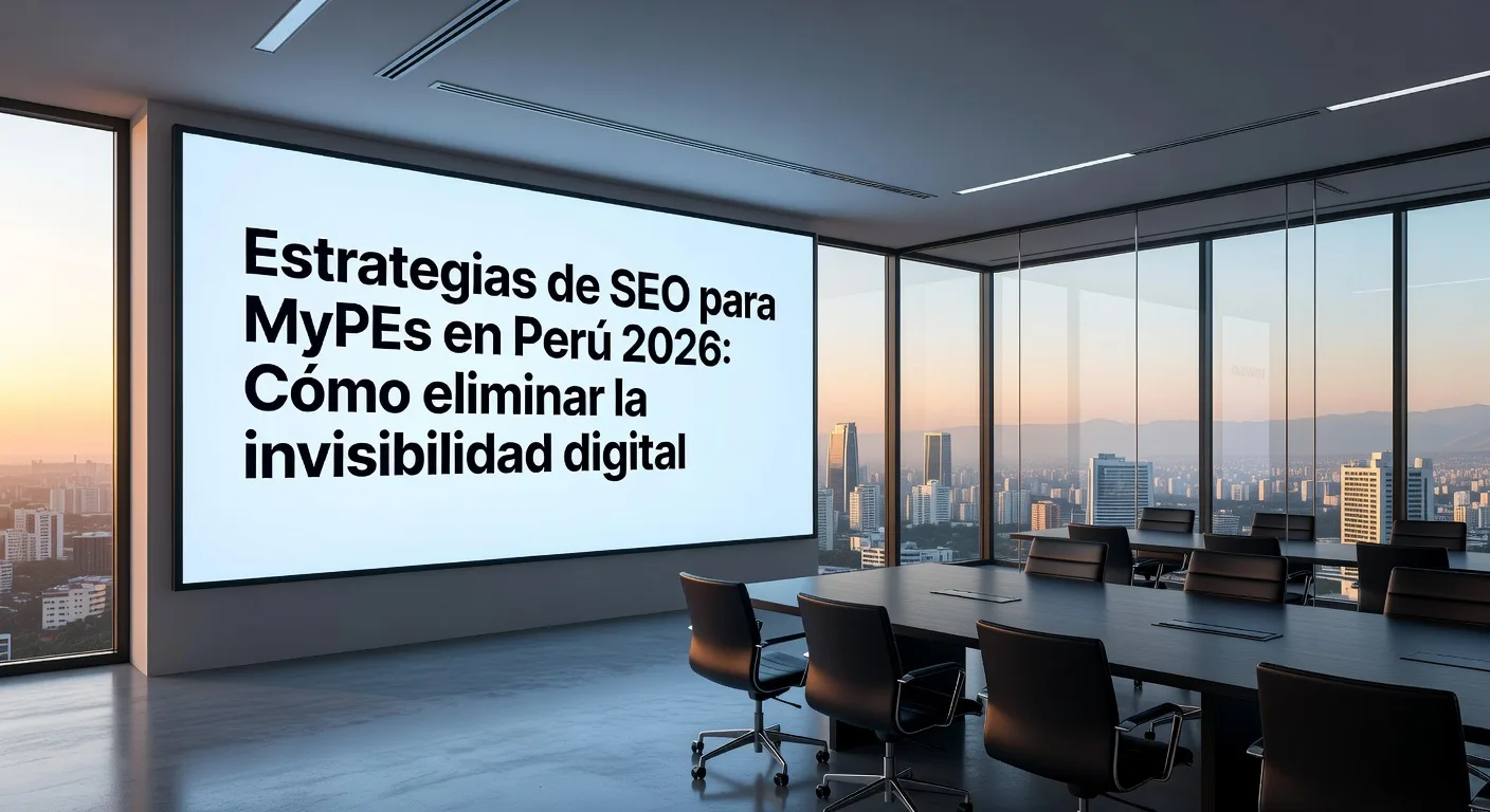 Estrategias de SEO para MyPEs en Perú 2026: Cómo eliminar la invisibilidad digital: Imagen principal