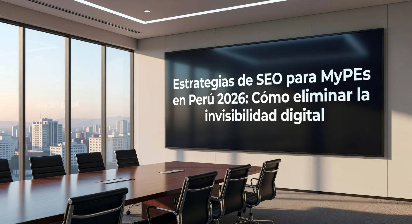 Estrategias de SEO para MyPEs en Perú 2026: Cómo eliminar la invisibilidad digital: Imagen principal