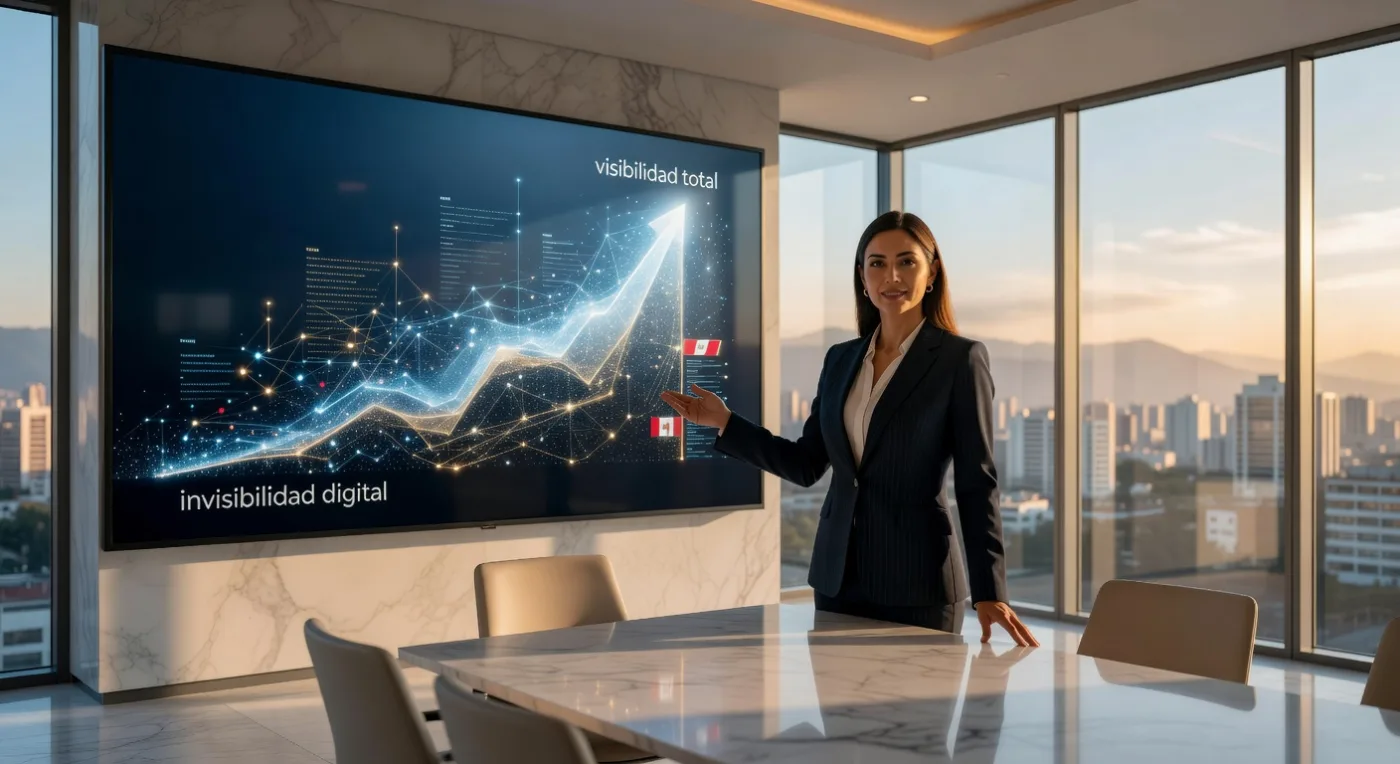 IMAGEN: Estrategias SEO MyPEs Peru 2026 infografía: elimina invisibilidad digital y domina Google en Lima con 7 tips imprescindibles