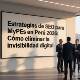 IMAGEN: Gráfico SEO MyPEs Peru 2026 con 10 estrategias para eliminar invisibilidad digital y potenciar visibilidad en Google para MyPEs peruanas