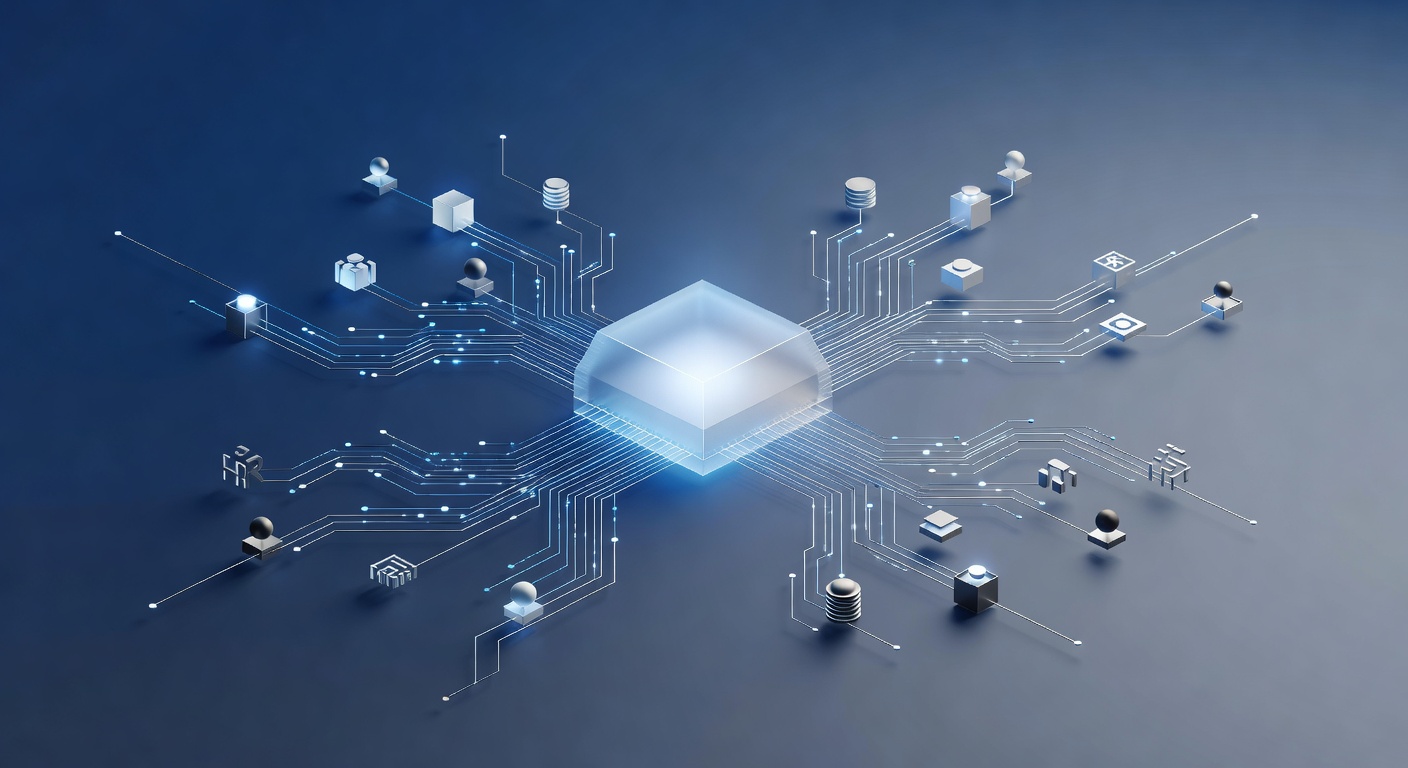 automatización de procesos empresariales desde un ERP: Concepto visual